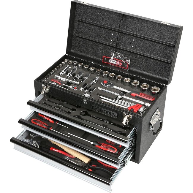KS Tools 1/4"+1/2" CHROMEplus Universele-gereedschapset - 99 - delig GEAR - 918.0100