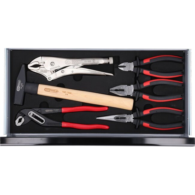 KS Tools 1/4"+1/2" CHROMEplus Universele-gereedschapset - 99 - delig GEAR - 918.0100