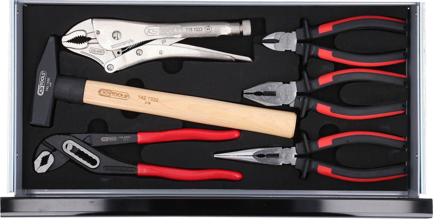 KS Tools 1/4"+1/2" CHROMEplus Universele-gereedschapset - 99 - delig GEAR - 918.0100, foto 3 van 6