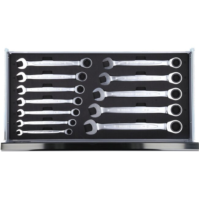 KS Tools 1/4"+1/2" CHROMEplus Universal tool set, 99 pcs GEAR - 918.0100