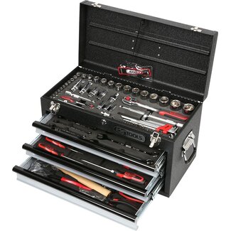 KS Tools 1/4"+1/2" Coffret d'outils universels CHROMEplus, 99 pcs