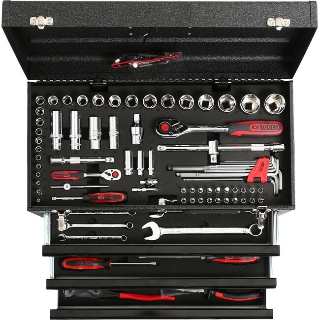 KS Tools 1/4"+1/2" CHROMEplus Universal tool set, 99 pcs - 918.0200