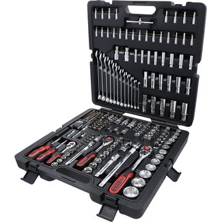 KS Tools 1/4"+3/8"+1/2" CHROMEplus Coffret de douilles, 216 pièces