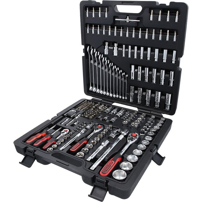 KS Tools 1/4"+3/8"+1/2" CHROMEplus Dopsleutelset - 216 - delig - 918.0216