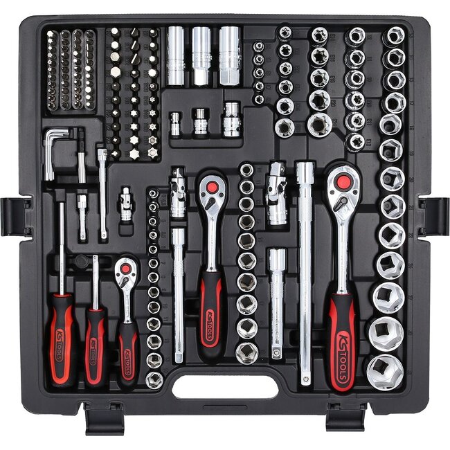 KS Tools 1/4"+3/8"+1/2" CHROMEplus Socket set, 216 pcs - 918.0216