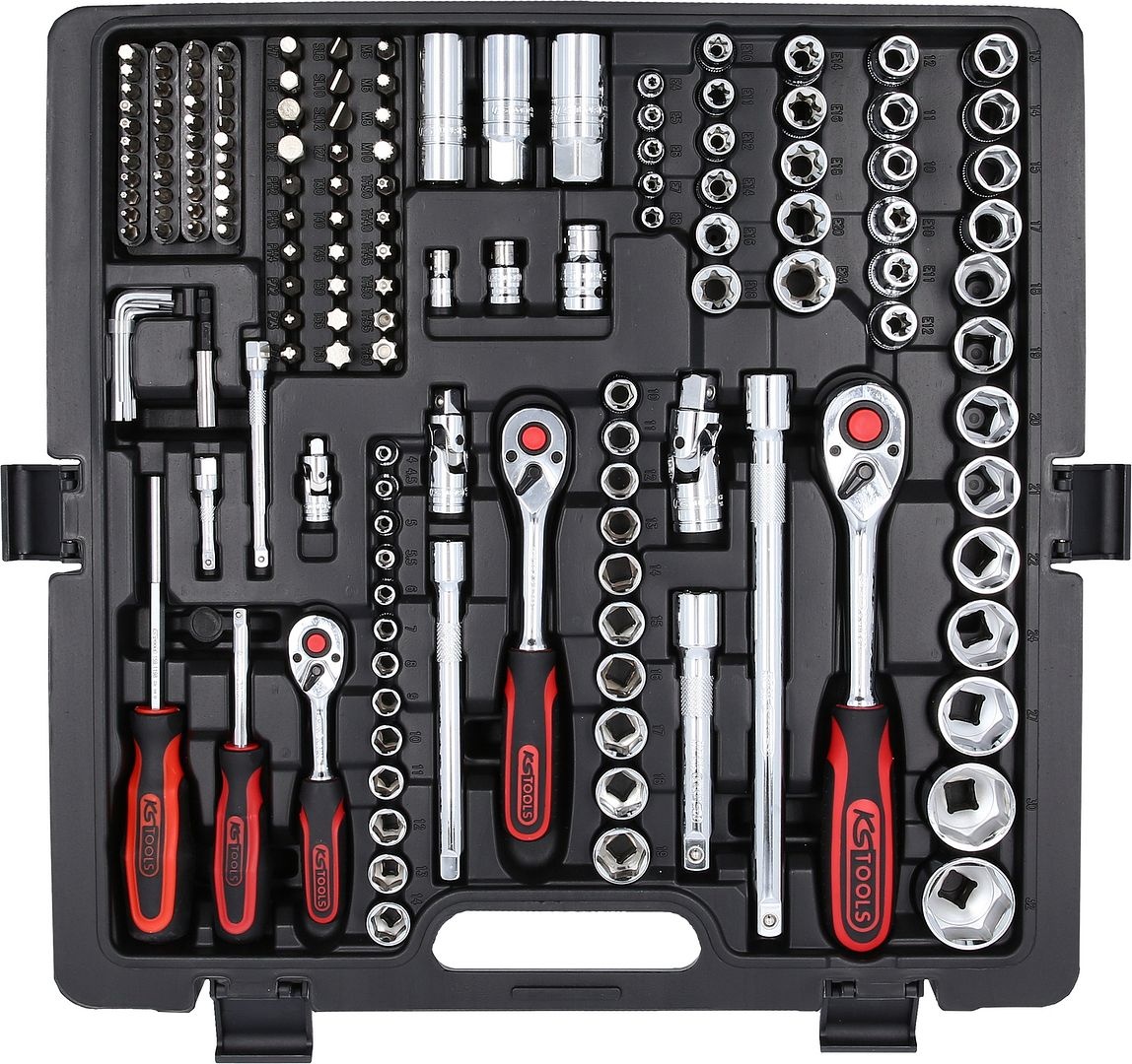 KS Tools 1/4"+3/8"+1/2" CHROMEplus Dopsleutelset - 216 - delig - 918.0216, foto 6 van 6
