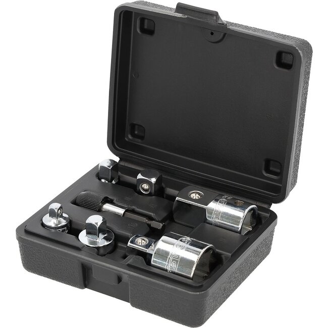 KS Tools 1/4"+3/8"+1/2"+3/4" CHROMEplus Verloop-adapterset - 7 - delig - 918.0707
