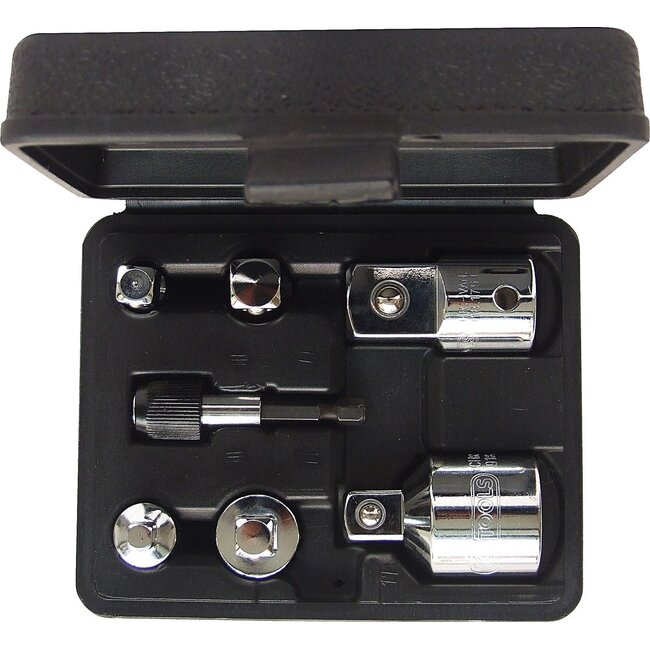 KS Tools 1/4"+3/8"+1/2"+3/4" CHROMEplus Verloop-adapterset - 7 - delig - 918.0707
