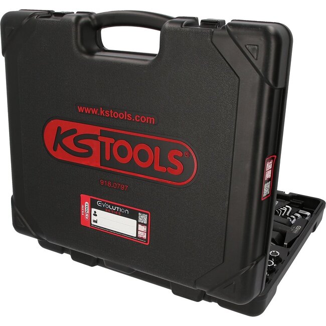 KS Tools 1/4"+1/2" CHROME universele gereedschapset - 97 - delig - 918.0797