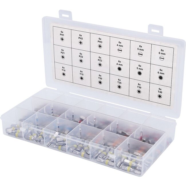 KS Tools TORSIONpower bit-assortiment - 108 - delig - 918.3108