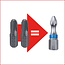 KS Tools TORSIONpower bit-assortiment - 108 - delig - 918.3108