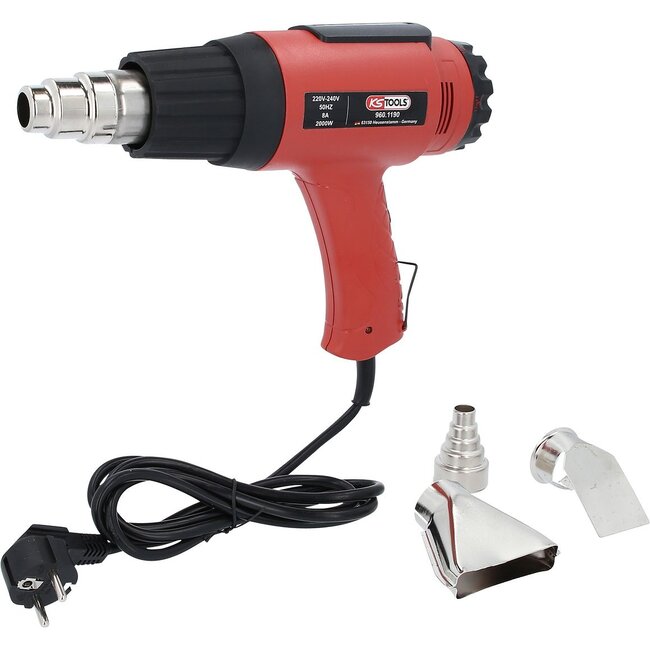 KS Tools Heißluft-Gerät Satz inkl. 4 Aufsätze - 960.1190