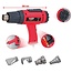 KS Tools Heteluchtpistool set - inclusief 4 opzetstukken - 960.1190