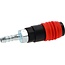 KS Tools 3-in-1 universele persluchtveiligheidskoppeling - 9 mm met slangtule - 999.9101