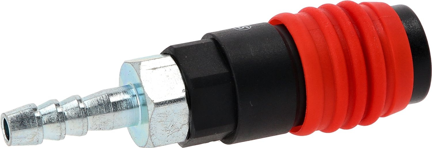 KS Tools 3-in-1 universele persluchtveiligheidskoppeling - 9 mm met slangtule - 999.9101, foto 3 van 6