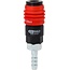 KS Tools 3-in-1 universele persluchtveiligheidskoppeling - 9 mm met slangtule - 999.9101