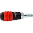 KS Tools 3-in-1 universele persluchtveiligheidskoppeling - 11 mm met slangtule - 999.9102