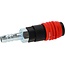 KS Tools 3-in-1 universele persluchtveiligheidskoppeling - 11 mm met slangtule - 999.9102