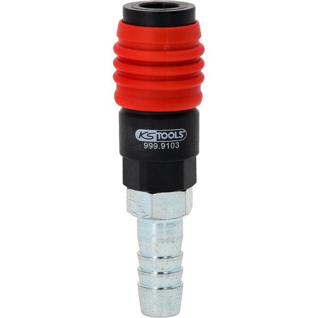 KS Tools 3in1 Universal-Druckluft-Sicherheitskupplung, 14,5 mm mit Schlauchtülle - 999.9103