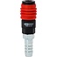 KS Tools 3-in-1 universele persluchtveiligheidskoppeling - 14,5 mm met slangtule - 999.9103