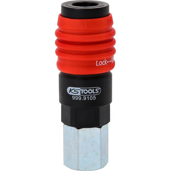 KS Tools 3in1 Universal-Druckluft-Sicherheitskupplung mit 1/4" IG - 999.9105