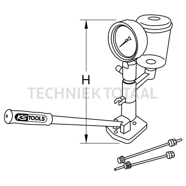 KS Tools Mechanical injector tester 600 bar – Injector test device