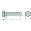 Sechskantschrauben M10 x 60 mm DIN 933 8.8 verzinkt - 50 Stück