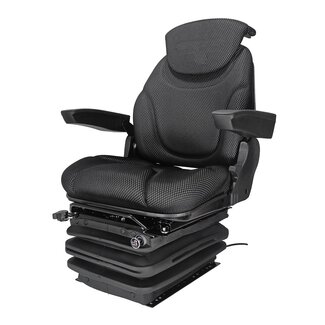 METARO Air-suspended tractor seat with fabric upholstery and armrests