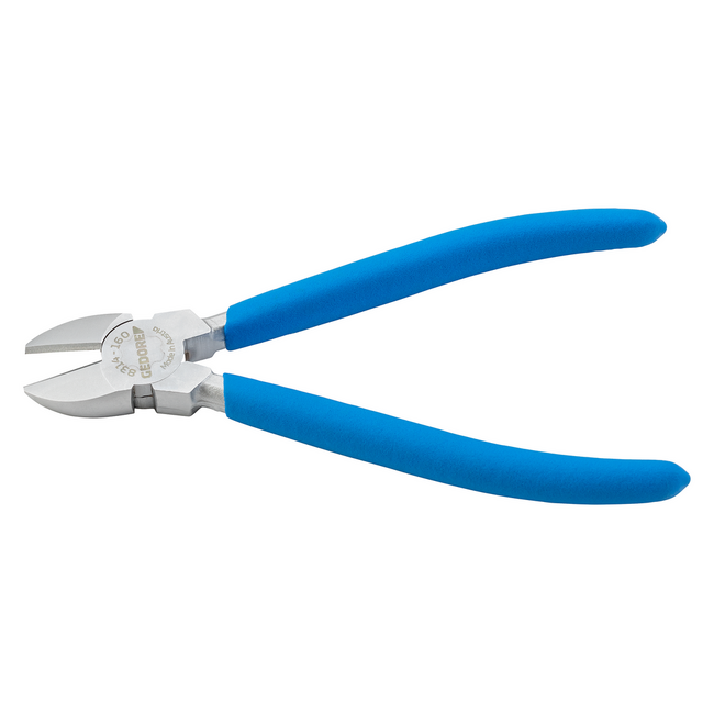 Gedore Diagonal cutters 160 mm, slim head, cutting edges 63-65 HRC, DIN ISO 5749, chrome-plated, dipped handles - 8314-160 TC