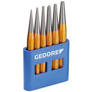 Gedore Doorslagset 6-dlg, en PVC-houder