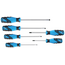 Gedore Schroevendraaierset 6-delig, sleuf 4-8 mm en kruiskop PH 1-2, 3C-greep Power-Grip, molybdeen-vanadiumstaal - 2150-2160 PH-06