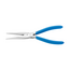 Gedore Needle-nose pliers straight 200 mm, half-round serrated jaws, cutting edges 61-63 HRC, DIN ISO 5745, dipped - 8132-200 TC