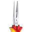 Gedore VDE needle-nose pliers straight 200 mm, half-round serrated jaws, cutting edges 61-63 HRC, 1000 V to IEC 60900 - VDE 8132-200 H