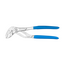 Gedore Water pump pliers 7" / 185 mm, 17 positions via push button, 37 mm capacity, DIN ISO 8976, dipped handles - 142 7 TC