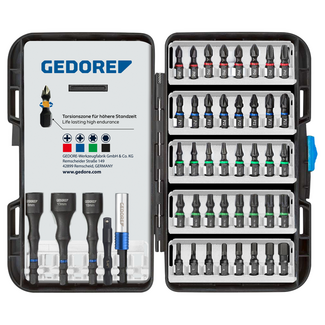 Gedore Torsions-Bit-Satz 1/4" 45-teilig PH, PZ, TX, Sechskant