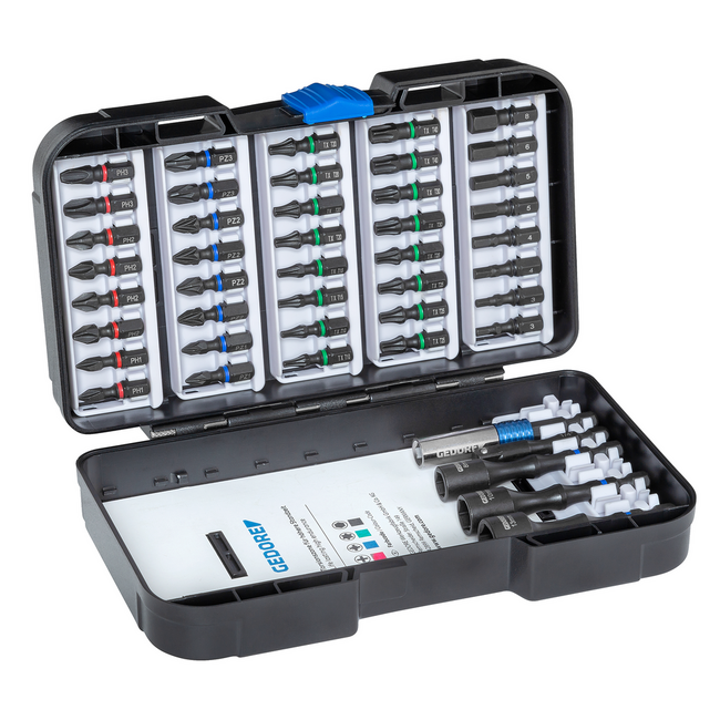 Gedore Torsion bit set 45 pieces