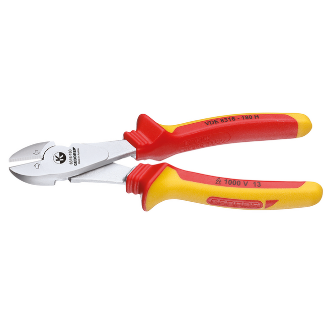 Gedore VDE Side cutter with VDE insulating sleeves