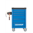 Gedore Papierrolhouder voor rollen tot Ø 320 mm, staalplaat RAL 9005 zwart, voor eurogaten 10 x 38 mm - 1500 H 40