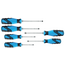 Gedore Schroevendraaierset met slagkap 6-delig, sleuf 4,5-8 mm en PH 1-2, aandrijfzeskant, 3C-greep Power-Grip - SK 2154 PH-06