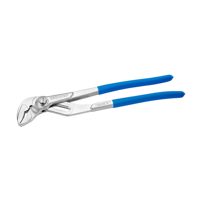 Gedore Water pump pliers 12" / 310 mm, 17 positions via push button, 44 mm capacity, DIN ISO 8976, dipped handles - 142 12 TC