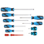 Gedore Schroevendraaierset 10-delig, sleuf 3-8 mm, PH 1-2, twee korte en spanningszoeker, 3C-greep Power-Grip - 2150-2160 PH-010
