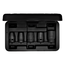 Gedore Impact socket set 1/2" 5-piece hex 10, 13, 17, 19, 24 mm, DIN 3121, ISO 1174, black oxide, in plastic box - K 19-028