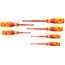 Gedore VDE screwdriver set SLIM DRIVE 6-piece, slotted 3.5-6.5 mm and PZ 1-2, 1000 V insulated, 3C Power-Grip handle - VDE 2162-2172 PZ-06