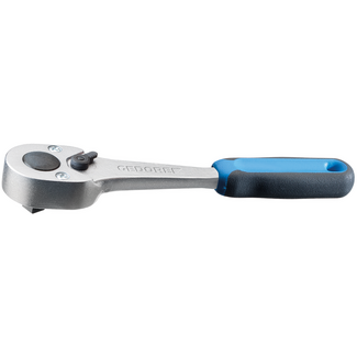 Gedore Reversible ratchet 1/4" 130 mm, 2-component handle