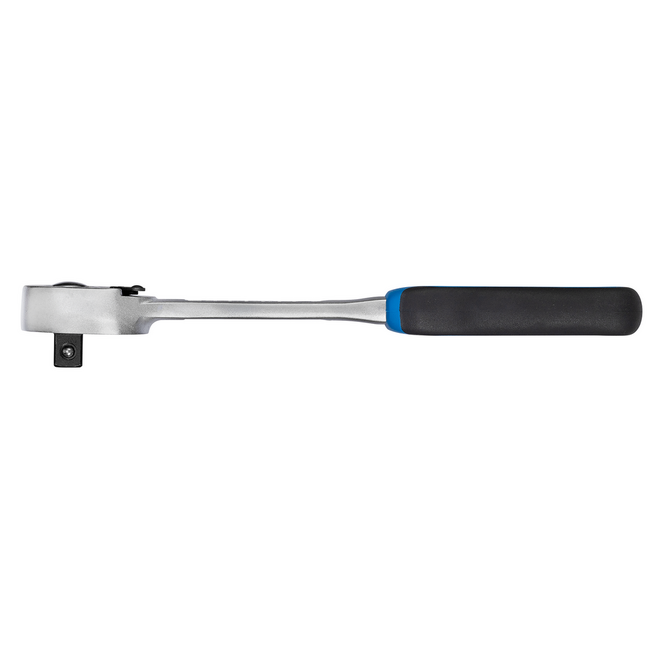 Gedore Reversible ratchet 1/2" 270 mm, 48 teeth, push-button release, 2-component handle, 31CrV3, DIN 3122, ISO 3315 - 1993 U-10 T