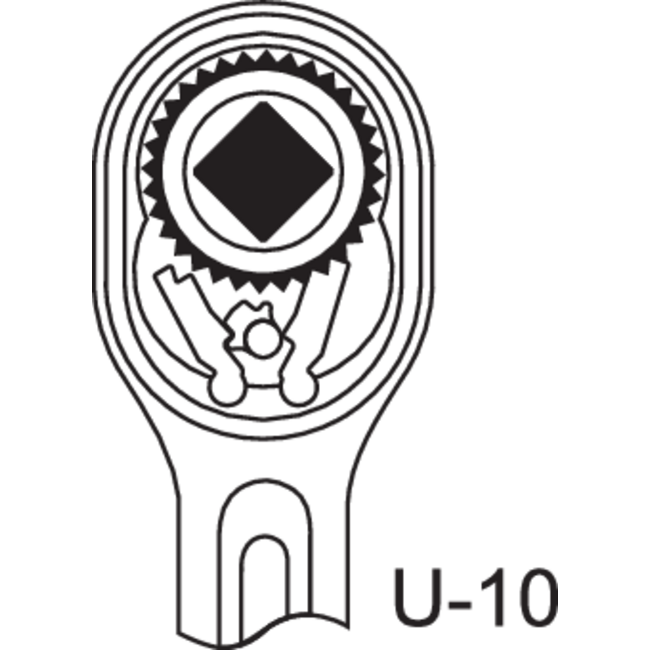 Gedore Reversible ratchet 3/8" 200 mm