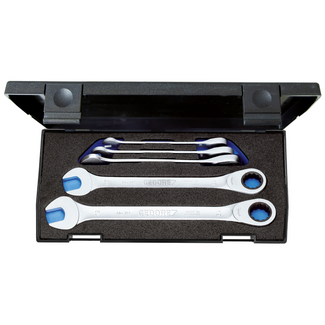 Gedore Ratcheting combination wrench set 5-piece 8-19 mm