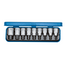 Gedore Hex bit socket set 1/2" 9-piece 5-17 mm, in steel case - IN 19 PM