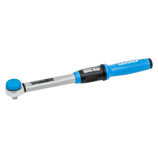 Gedore Momentsleutel Torcofix K 1/2" 20-100 Nm, omschakelbare ratel, ±3%, testcertificaat, DIN EN ISO 6789-2 - TF-K100