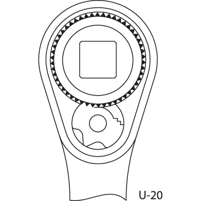 Gedore Socket set 1/4"+1/2"